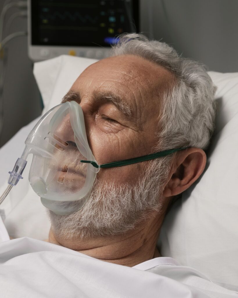 What does it mean when a patient is belly breathing?